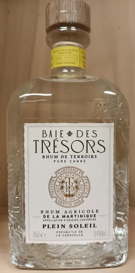 70cl Plein Soleil 54° Martinique- Baie des Trésors