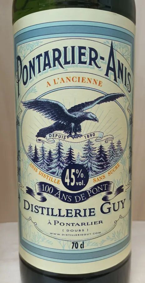 70cl Pontarlier-Anis à l'Ancienne 45° - Distillerie Guy