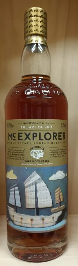 70cl MC Explorer - 43,5° Rhum de l'Océan Indien