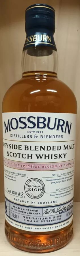 70cl Speyside  46°- Ecosse - Mossburn