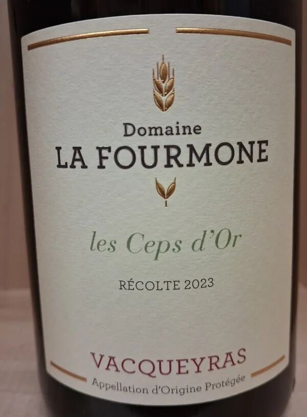 150cl  Les Ceps d'Or  2023 AOP Vacqueyras - Domaine La Fourmone