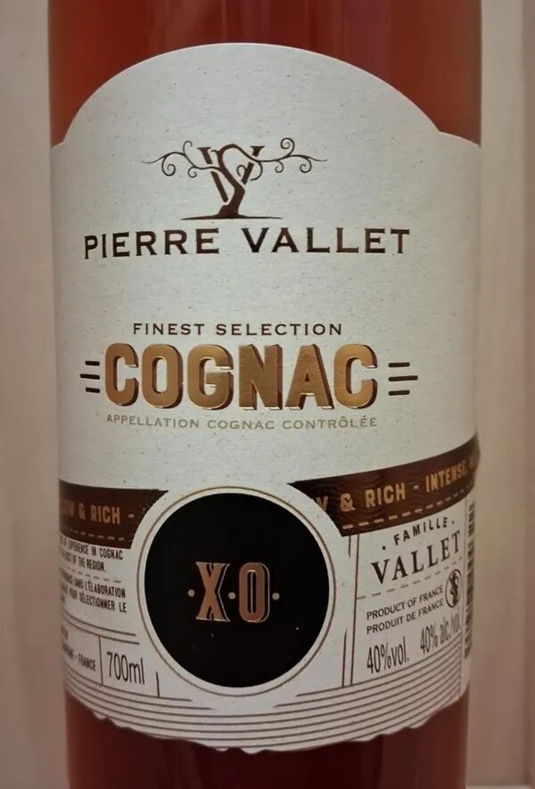 70cl Pierre Vallet XO  40°  - A.O.C. Cognac