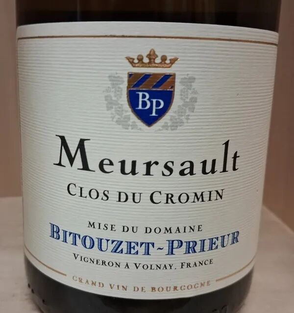 75cl  Clos du Cromin 2023 - AOC Meursault -  Domaine Bitouzet-Prieur
