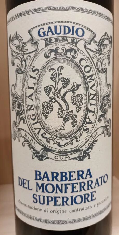 75cl  Barbera Del Monferrato Superior DOC 2022 Italie rouge - Gaudio