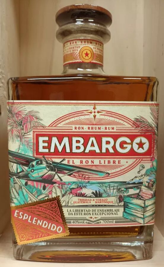 70cl Embargo - 40° Rhum des Caraibes