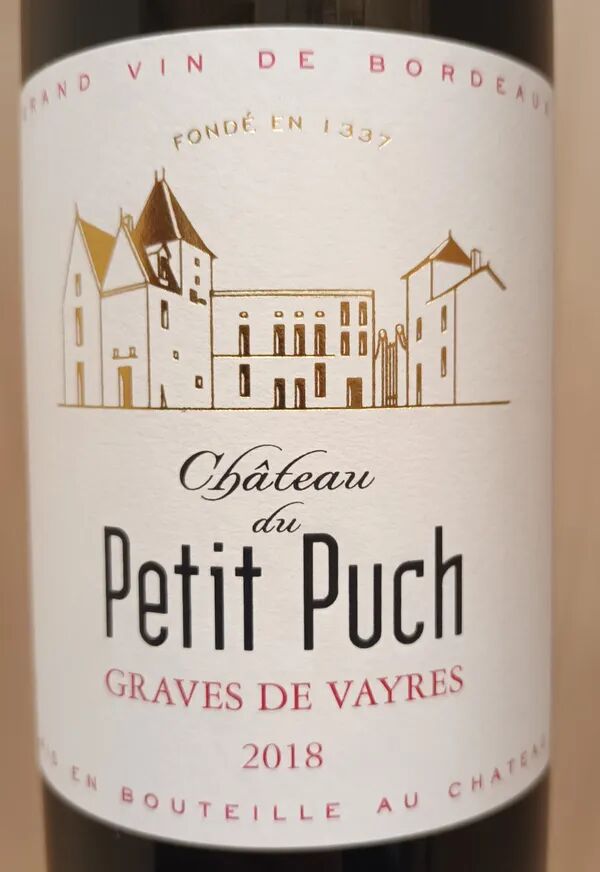 150cl AOC Graves de Vayres 2019 - Château du Petit Puch
