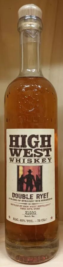 70cl Double Rye! 46° Etats Unis - High West