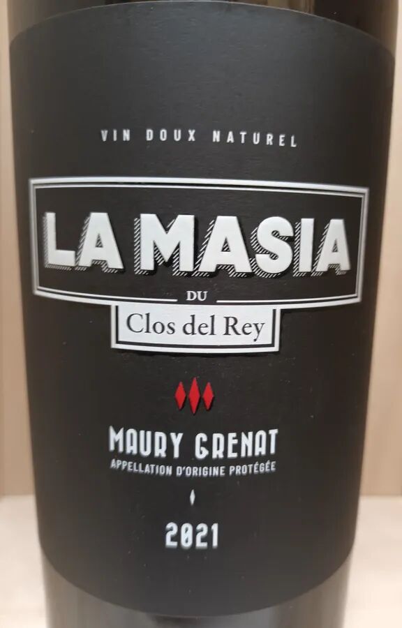 75cl La Masia 2021 AOP Maury Grenat  - Domaine Clos Del Rey