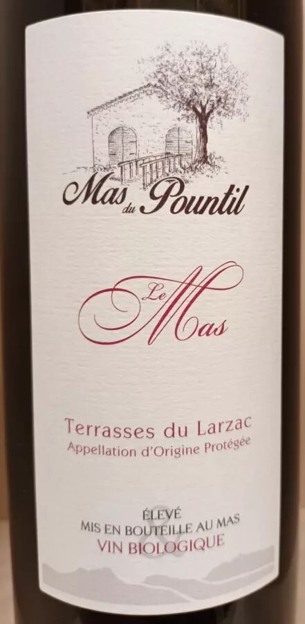 150cl Le Mas 2019 AOP Terrasses du Larzac rouge - Mas Du Pountil